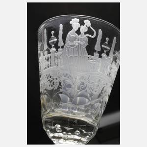 Feines barockes Pokalglas