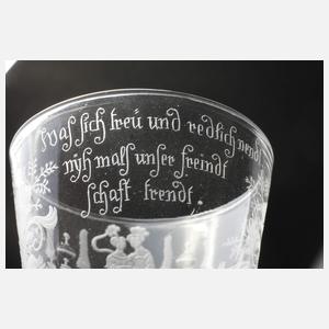 Feines barockes Pokalglas