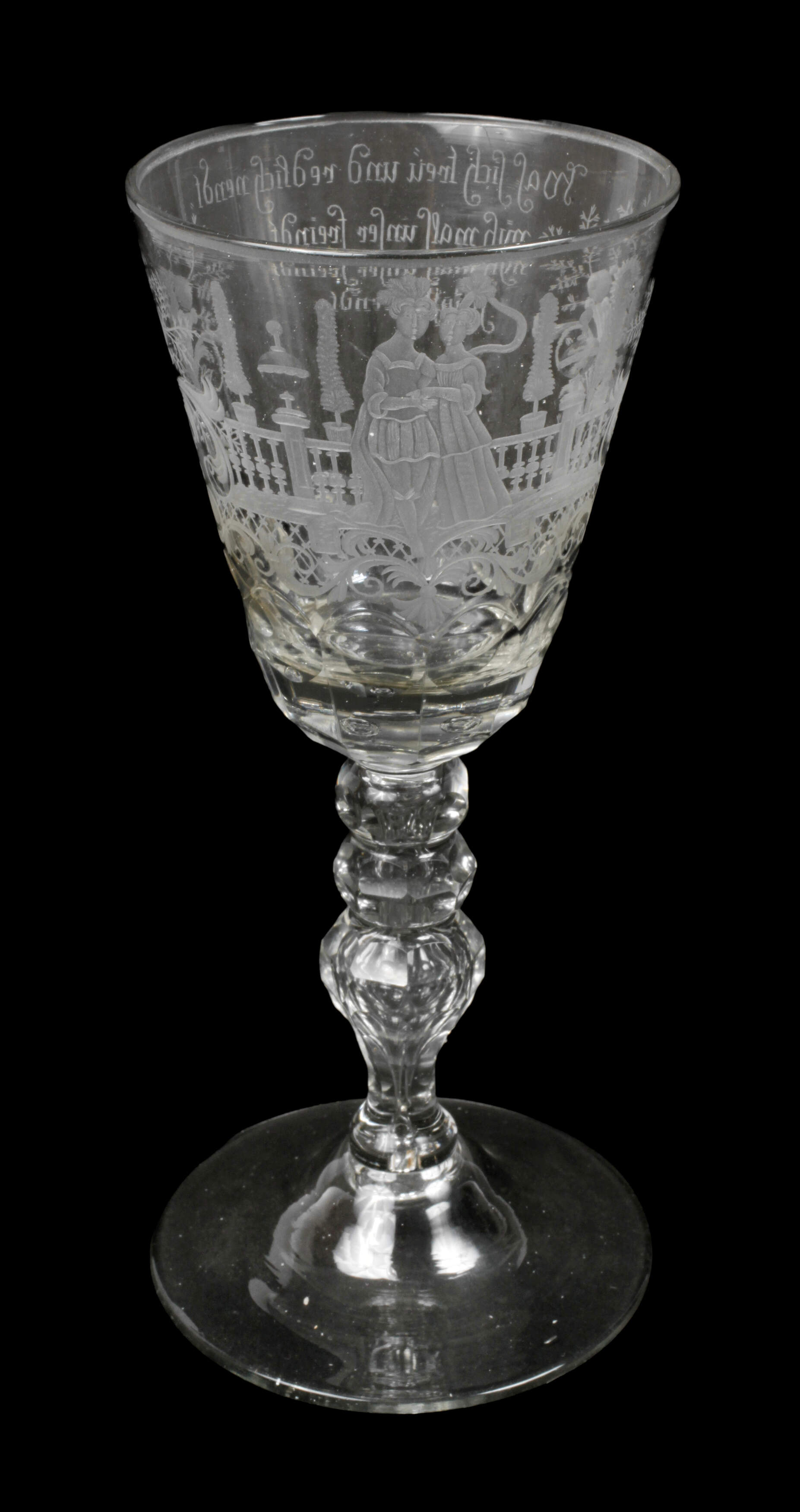 Feines barockes Pokalglas