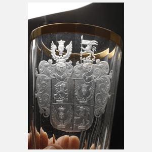 Becherglas mit Wappen