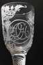 Barockes Hochzeitsglas mit Spiralfuß