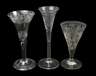 Drei feine barocke Kelchgläser