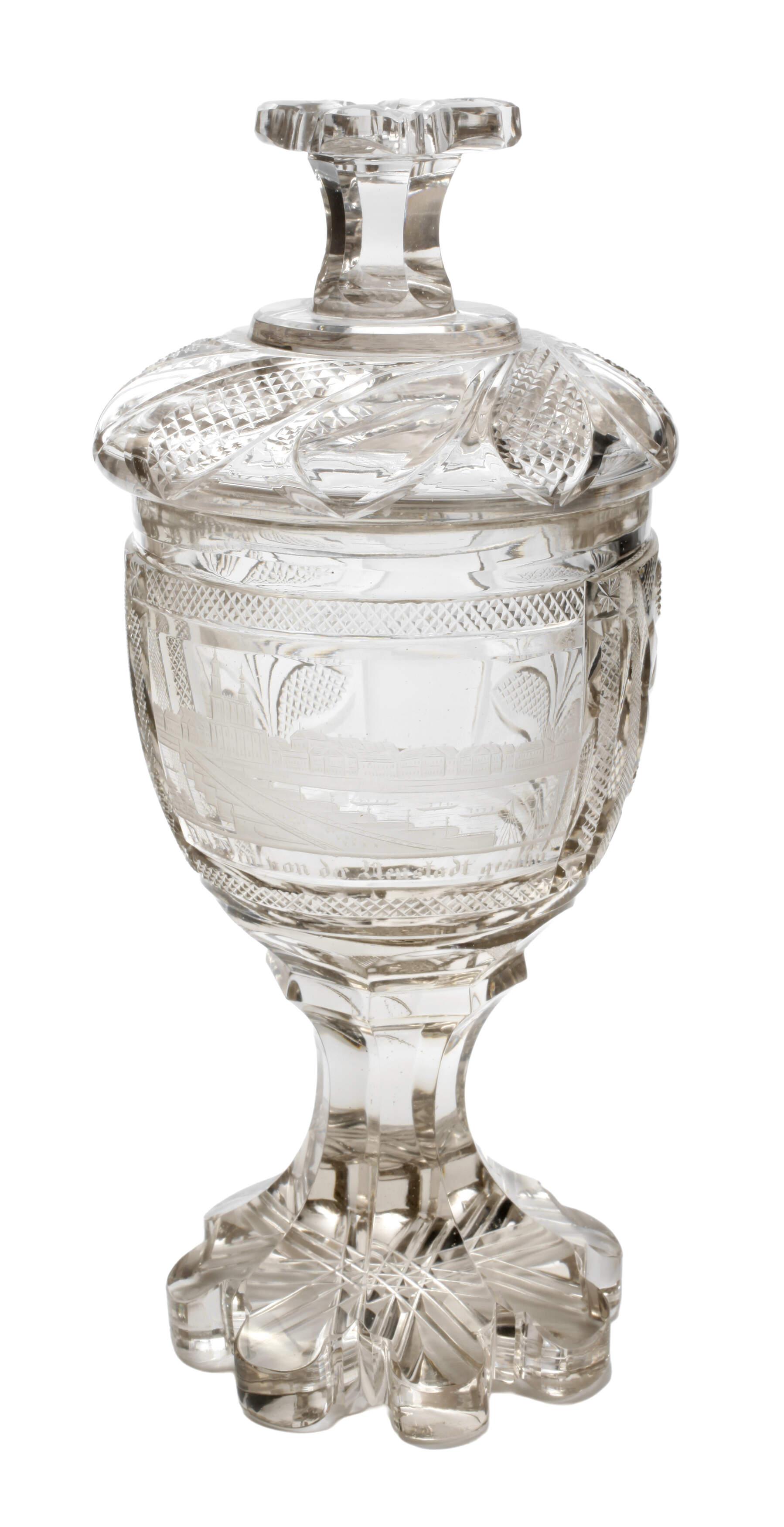 Deckelpokal mit Dresdenansicht