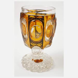 Drei Bechergläser Biedermeier