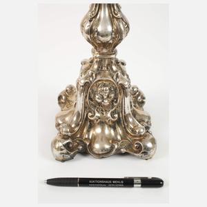 Paar Silberleuchter Neobarock