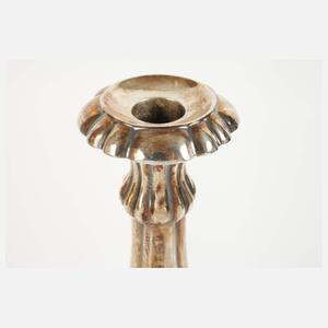 Paar große Silberleuchter