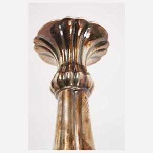 Paar große Silberleuchter