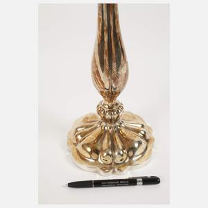 Paar große Silberleuchter