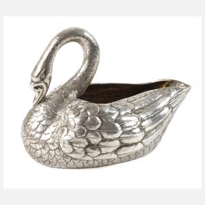 Silber figürliche Schwanenschale Russland