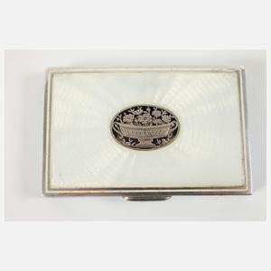 Russische Silberdose mit Emaille
