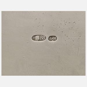 Russische Silberdose mit Emaille