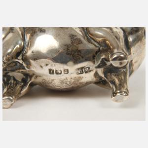 Silber vier figürliche Nadelkissen