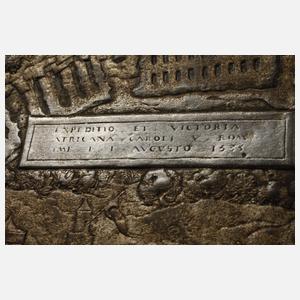 Großer Wandteller Karl V., Eroberung von Tunis