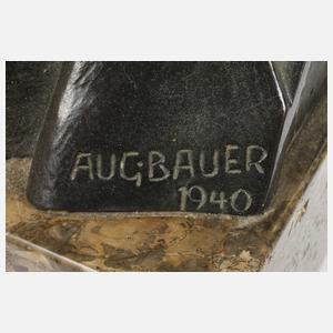 August Bauer, großer Bronzekopf