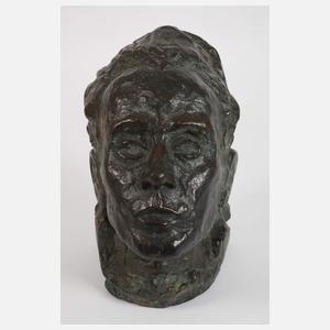 Egon Schiele, Bronzebüste Selbstportrait