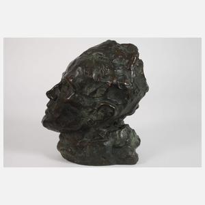 Egon Schiele, Bronzebüste Selbstportrait