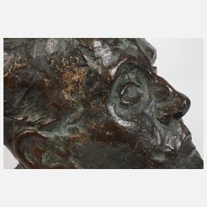 Egon Schiele, Bronzebüste Selbstportrait