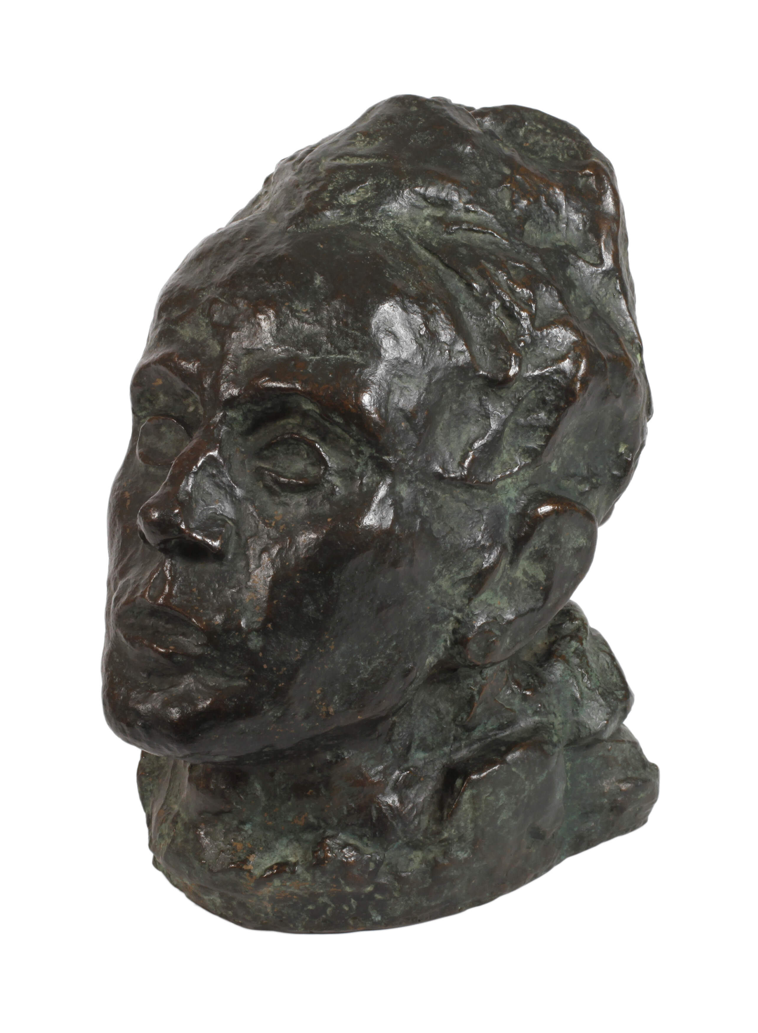 Egon Schiele, Bronzebüste Selbstportrait