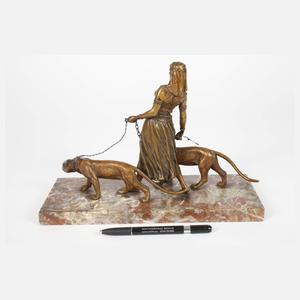 Bergmann Wiener Bronze Orientalin mit Panthern