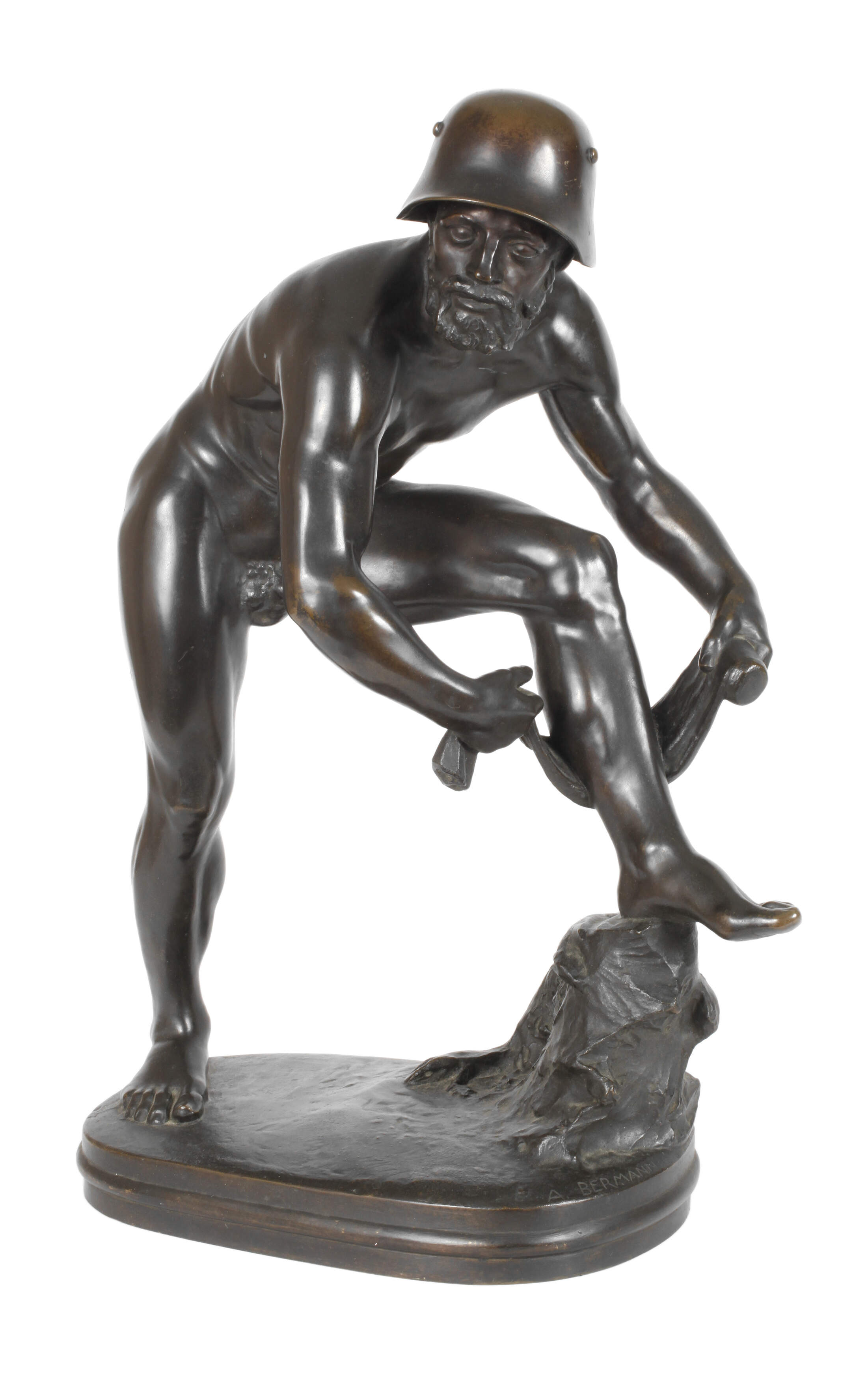 Adolf Bermann, verwundeter Soldat