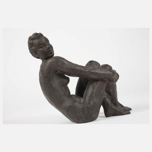 Lore Friedrich-Gronau, sitzender weiblicher Akt