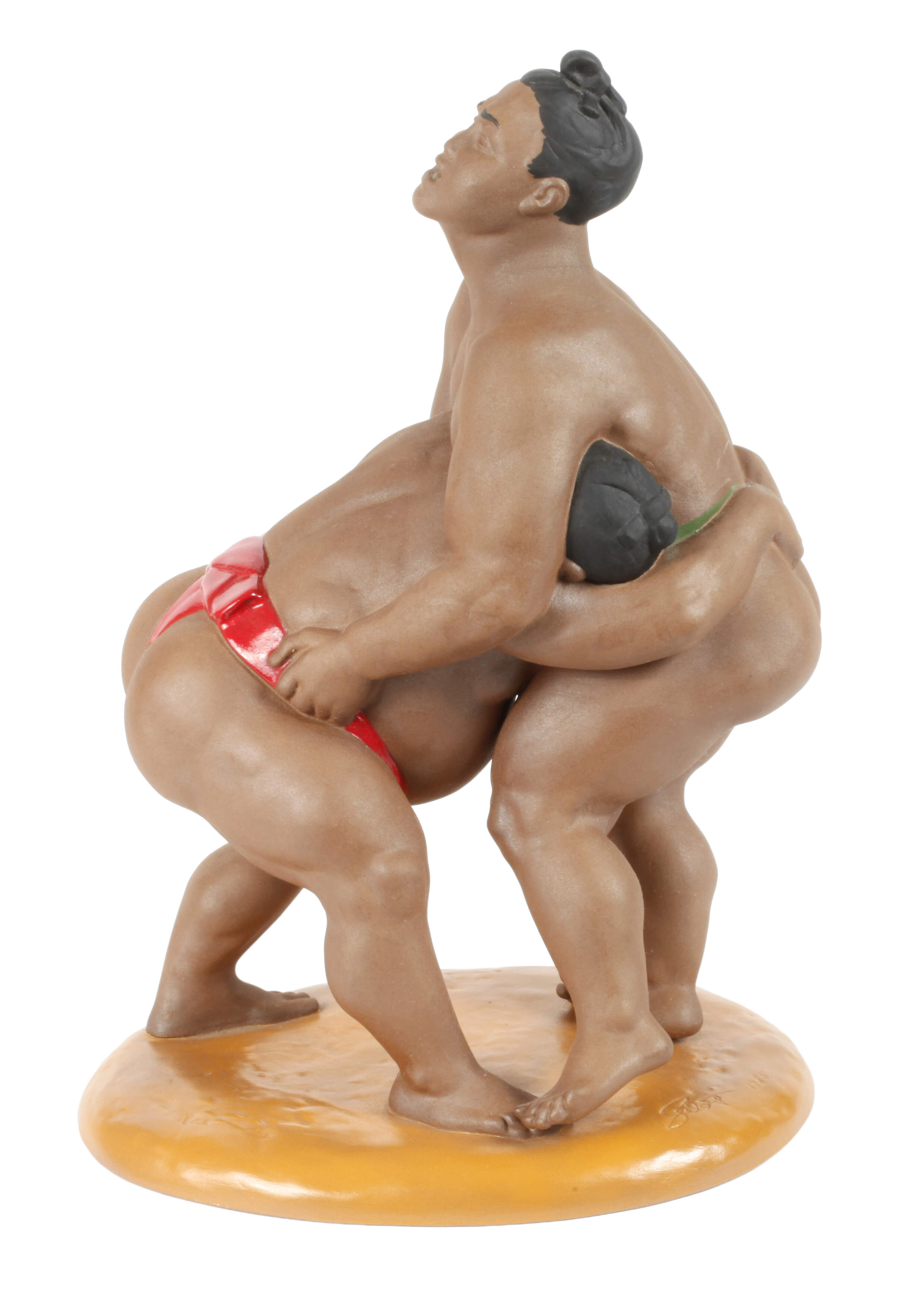 Rosenthal Figurengruppe Sumo-Ringer