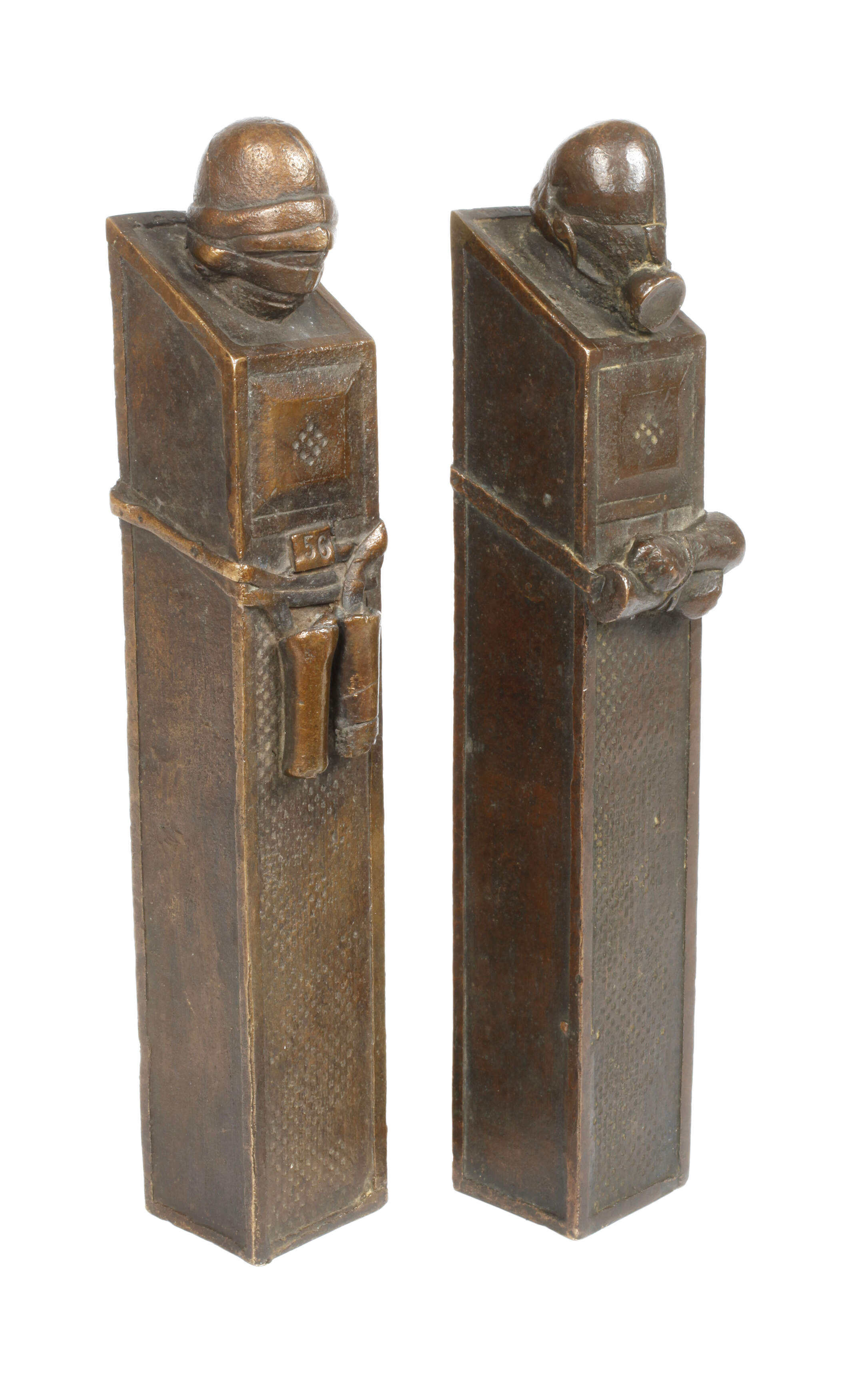 Monogrammist PP, Paar moderne Stelen