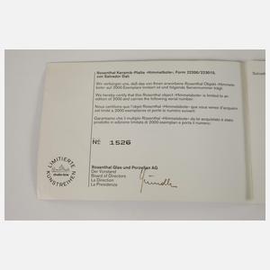 Salvador Dali, Keramikplatte "Himmelsbote"