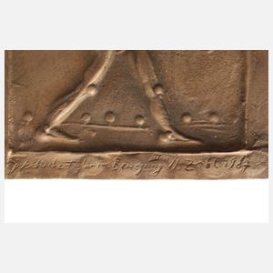 Helmut Zobl, Bronzerelief im Etui