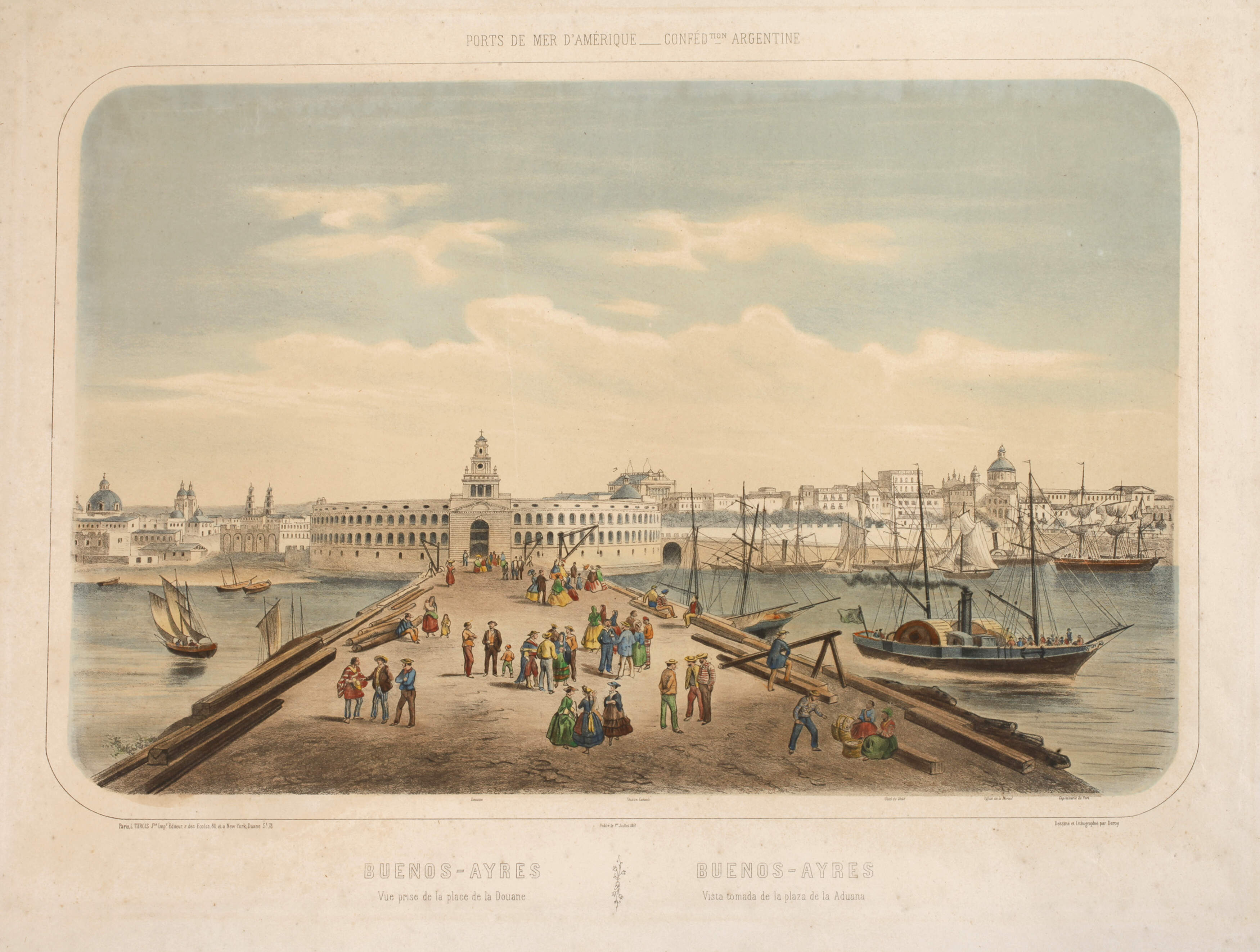 Laurent Deroy, Ansicht von Buenos-Aires