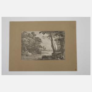 Wenzel Hollar, Teichlandschaft