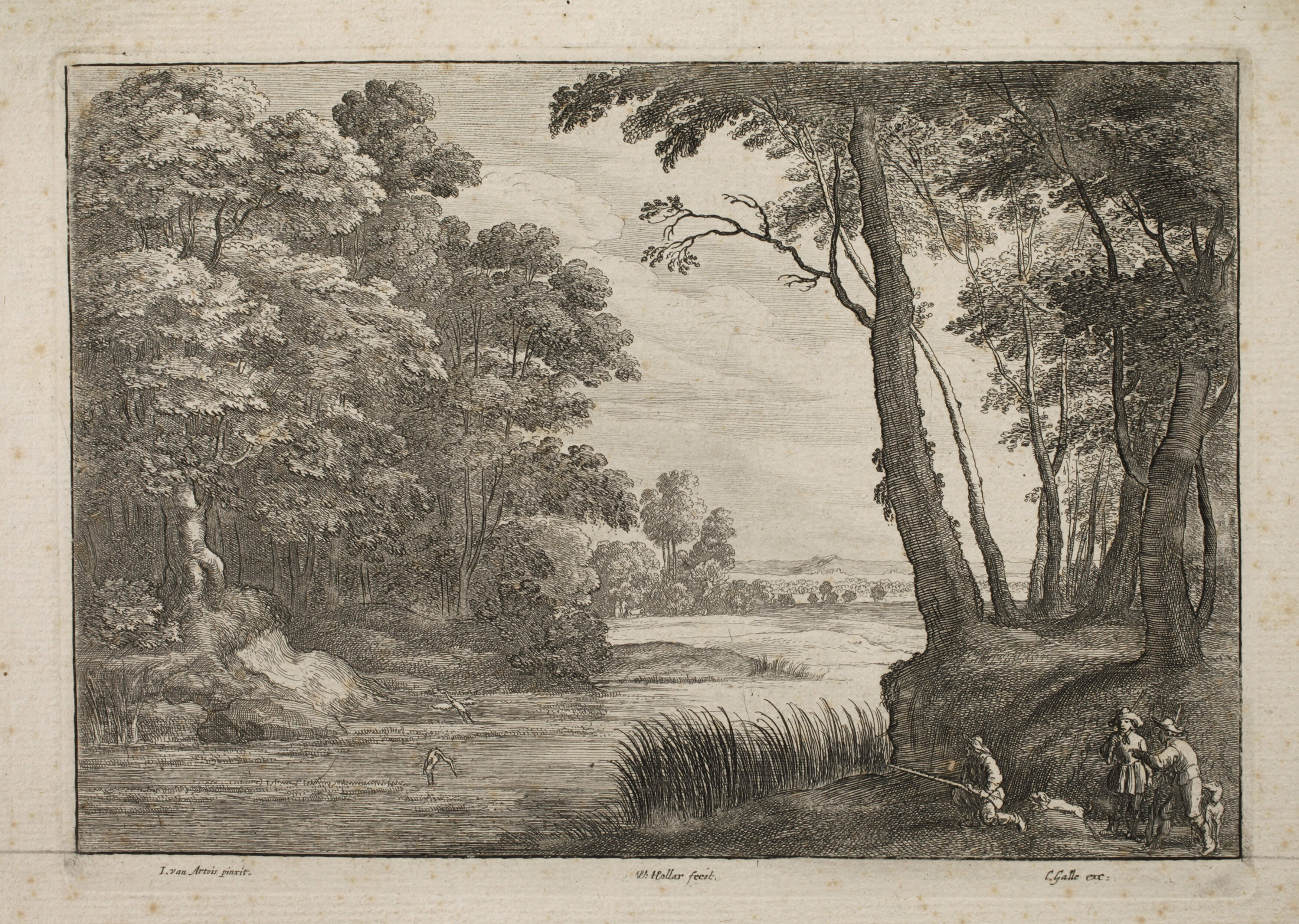 Wenzel Hollar, Teichlandschaft