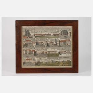 Johann Baptist Homann, Ansichtenblatt von Halle