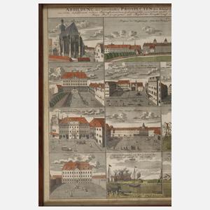 Johann Baptist Homann, Ansichtenblatt von Halle