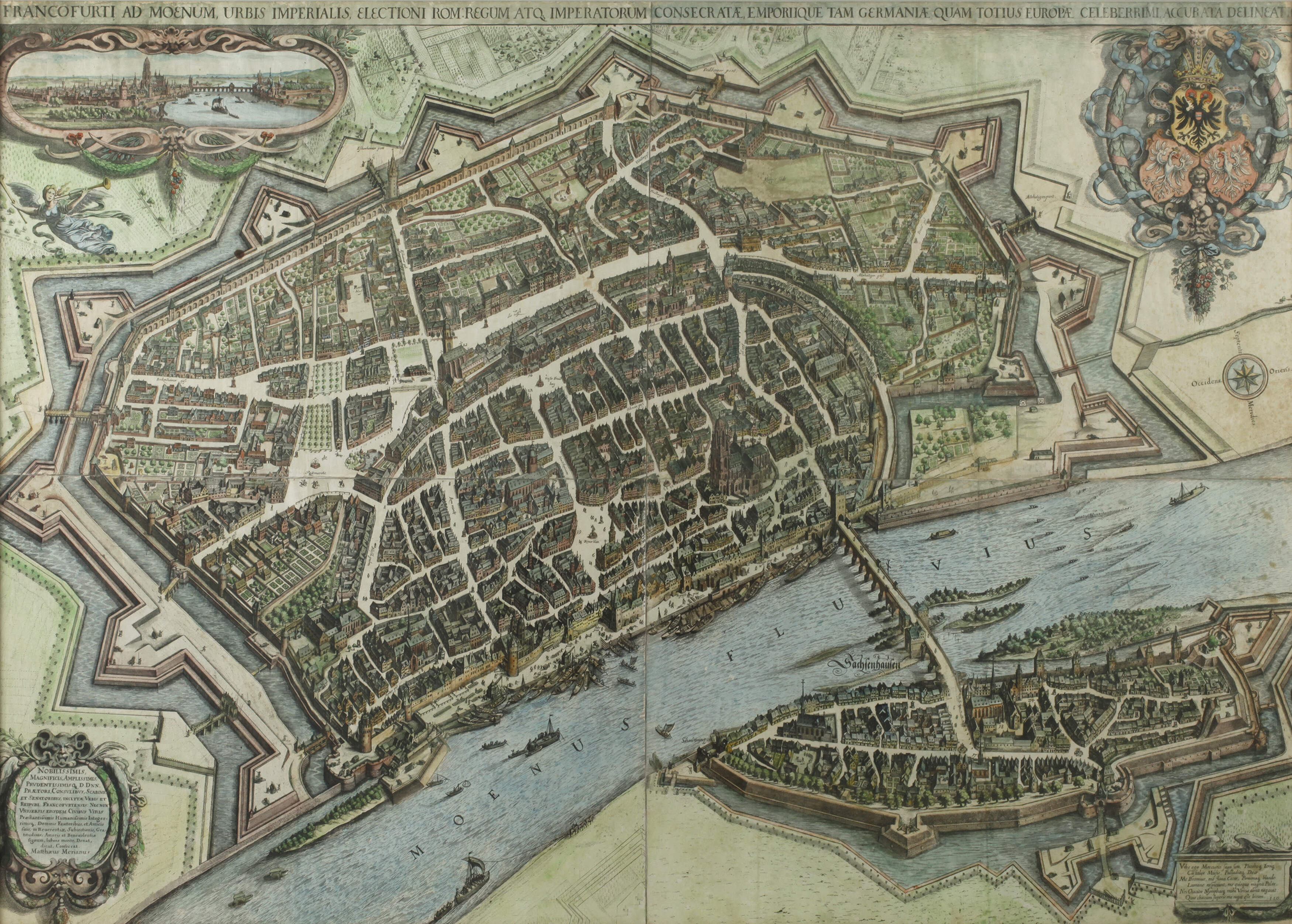 Matthäus Merian d. Ä, Plan von Frankfurt am Main