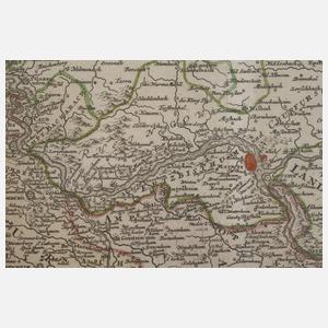 Johann Baptist Homann, Karte Mittelrhein