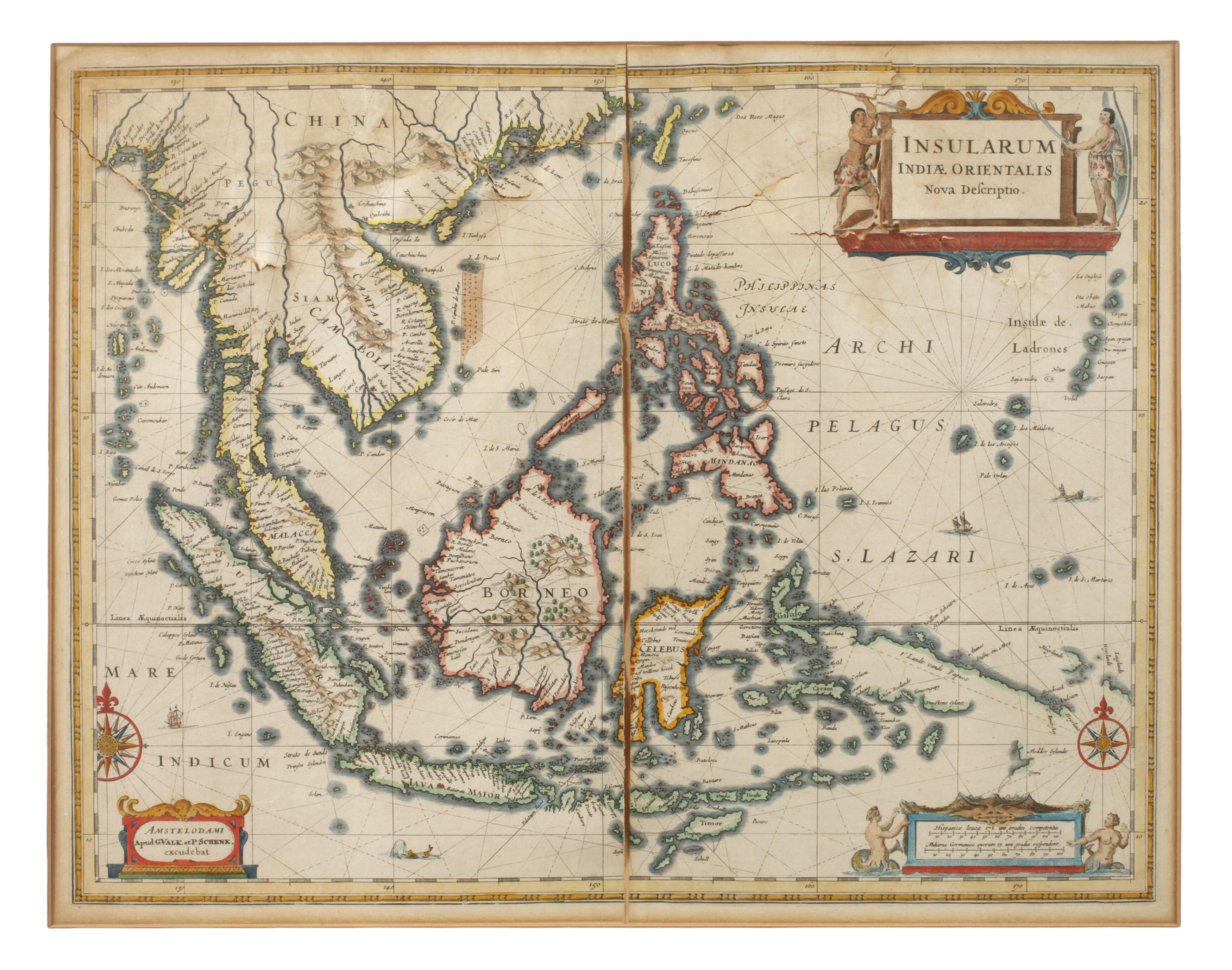 Pieter Schenk & Gerard Valk, Karte Ostindische Inseln