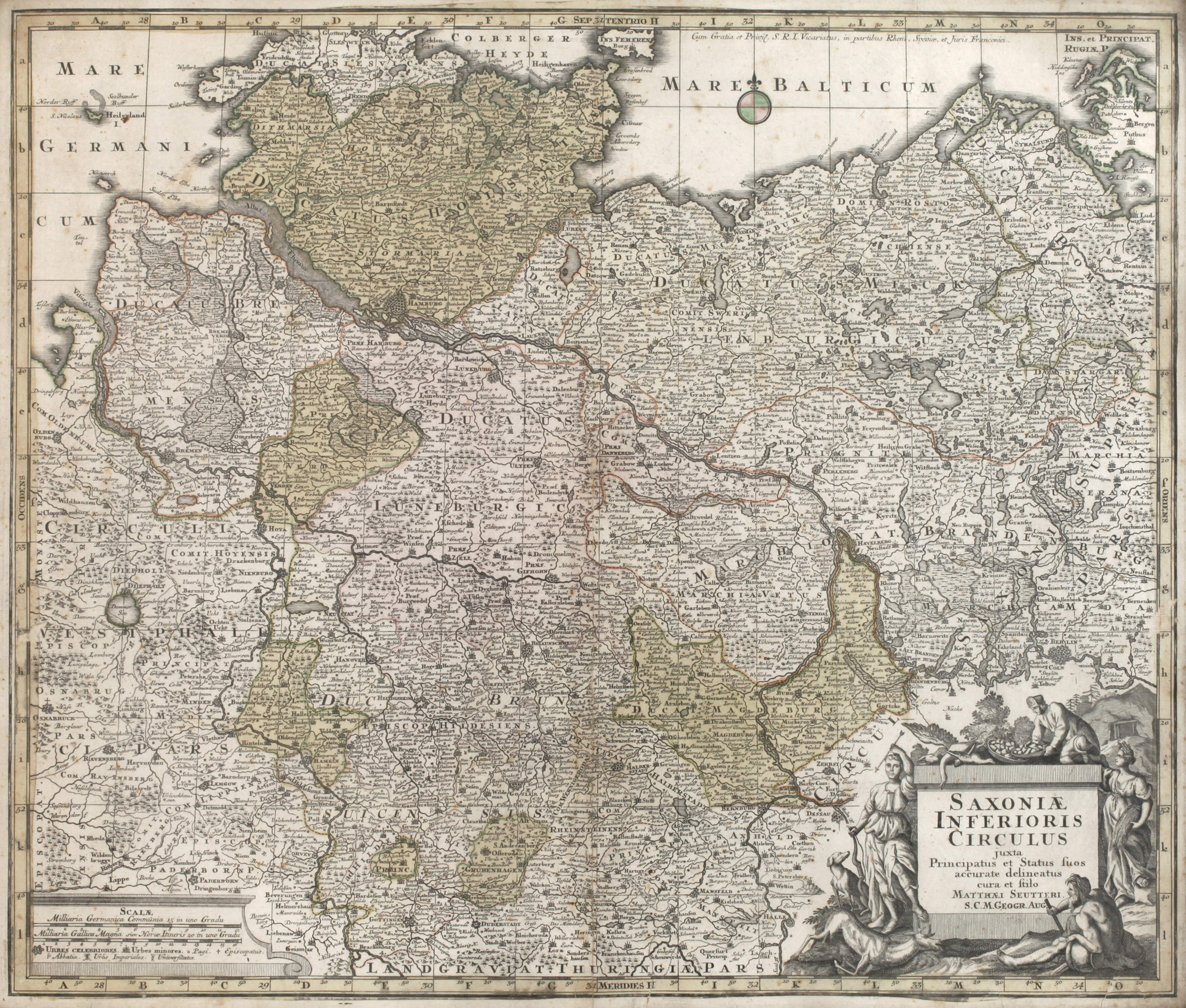 Matthäus Seutter, Karte Norddeutschland