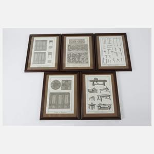 aus Encyclopéde, Sammlung zum Tischlerhandwerk