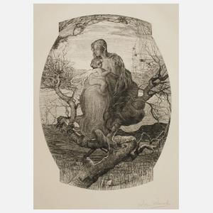 Wilhelm Woernle, "Engel des Lebens" nach Segantini