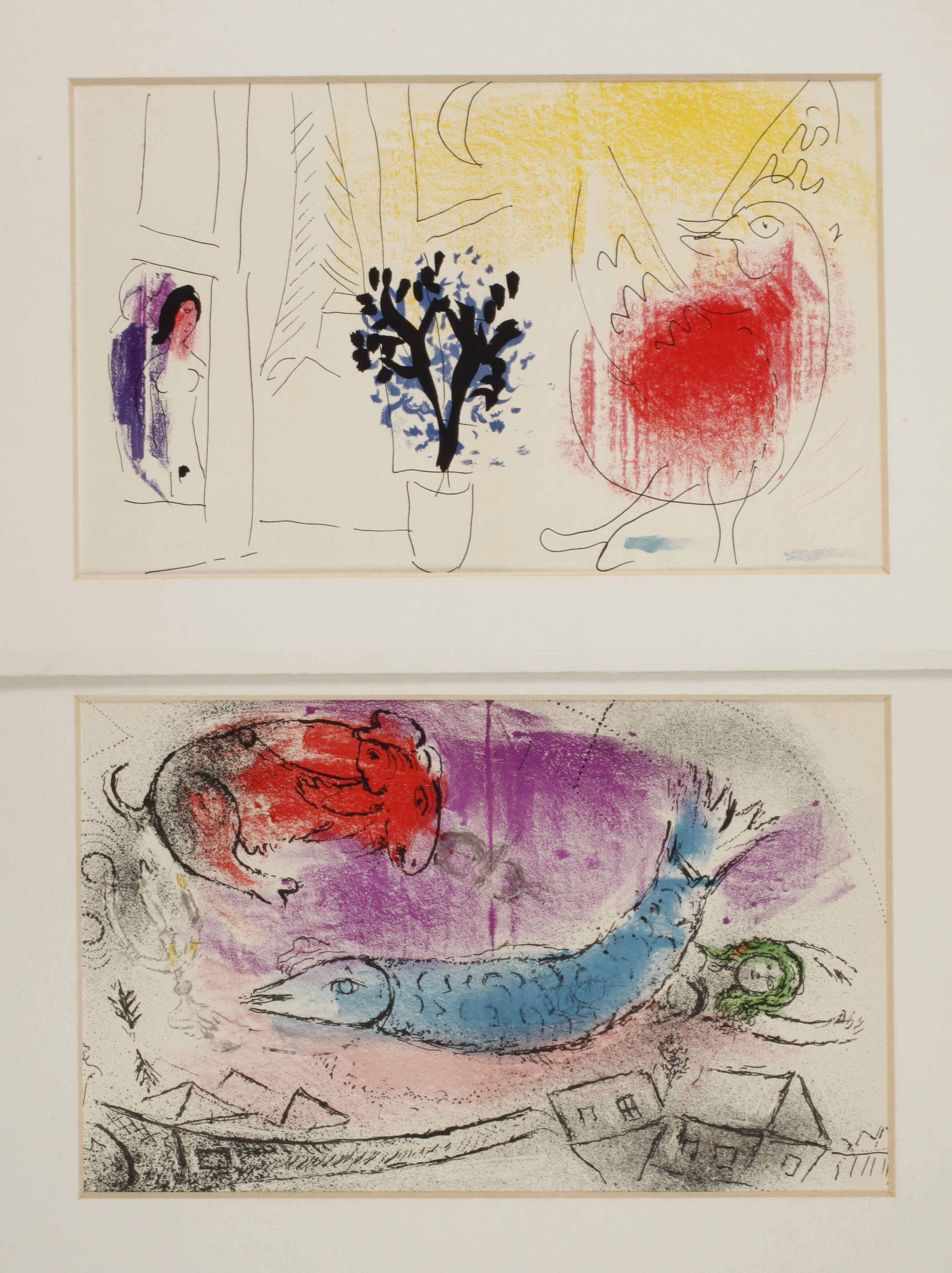 Marc Chagall, Paar Lithographien