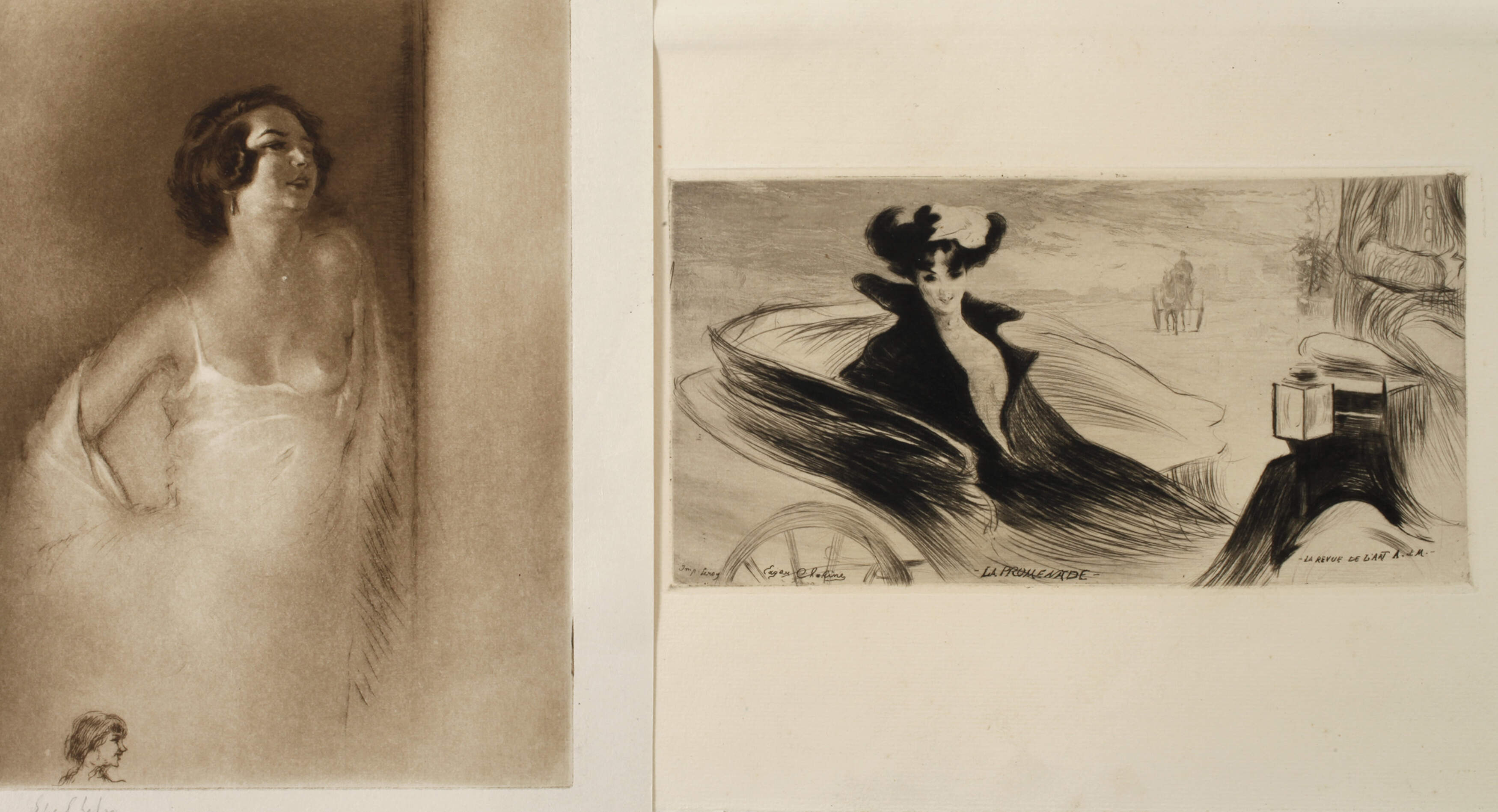 Edgar Chahine, Paar Frauendarstellungen