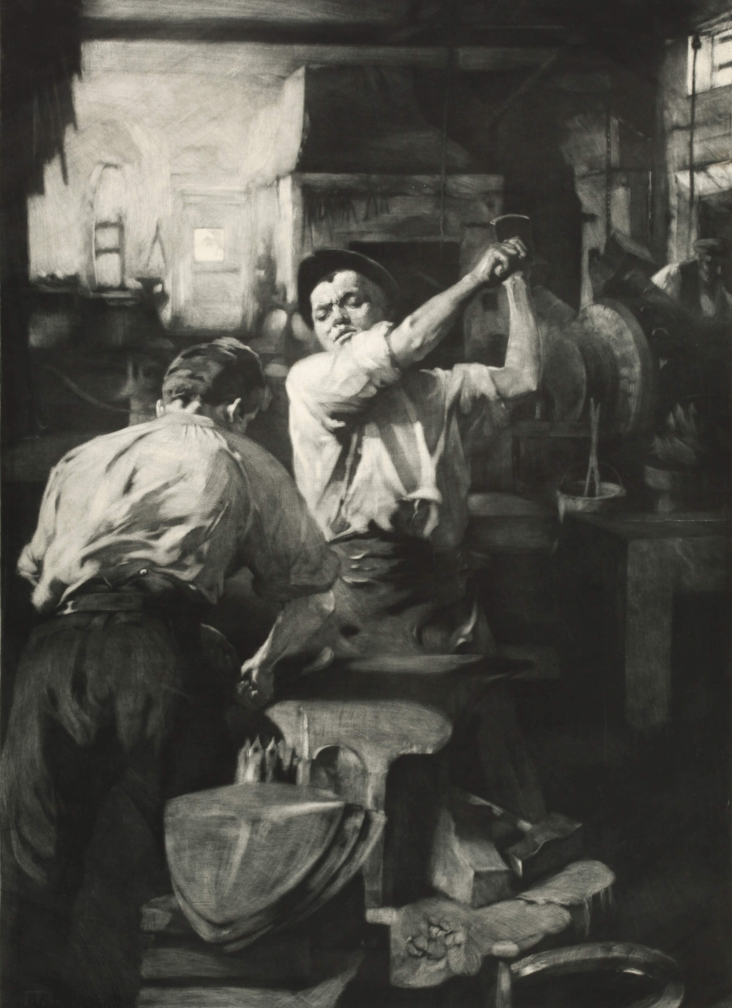 Friedrich Fehr, In der Schmiede