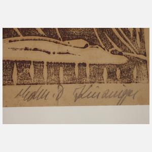 Edmund Daniel Kinzinger, Akte in Landschaft