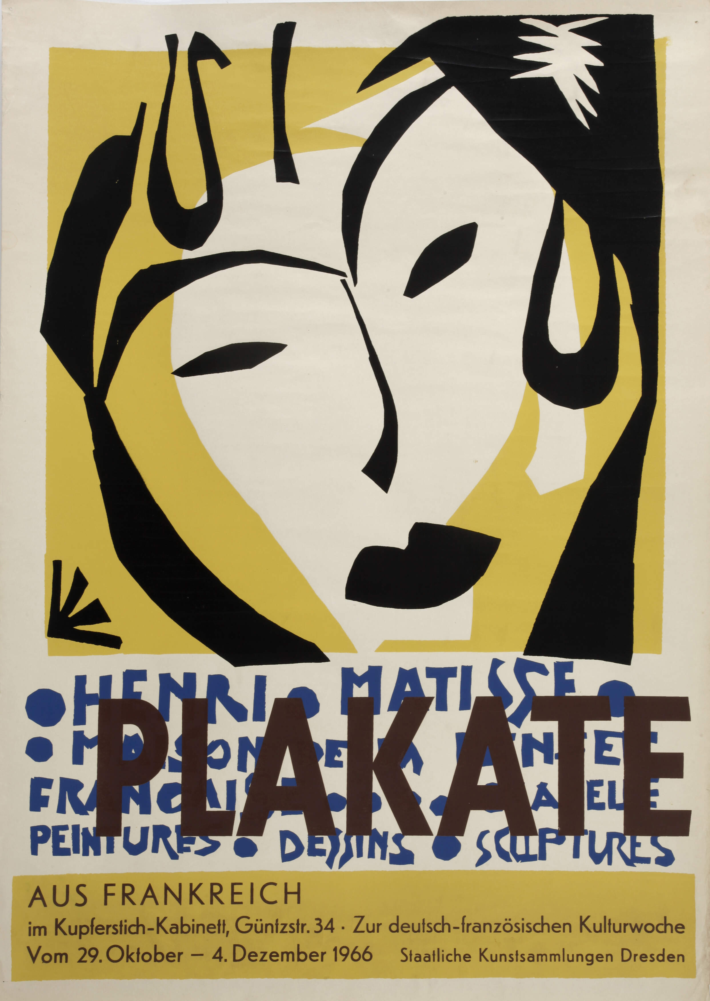 Henri Matisse, Plakat zu Ausstellung Dresden