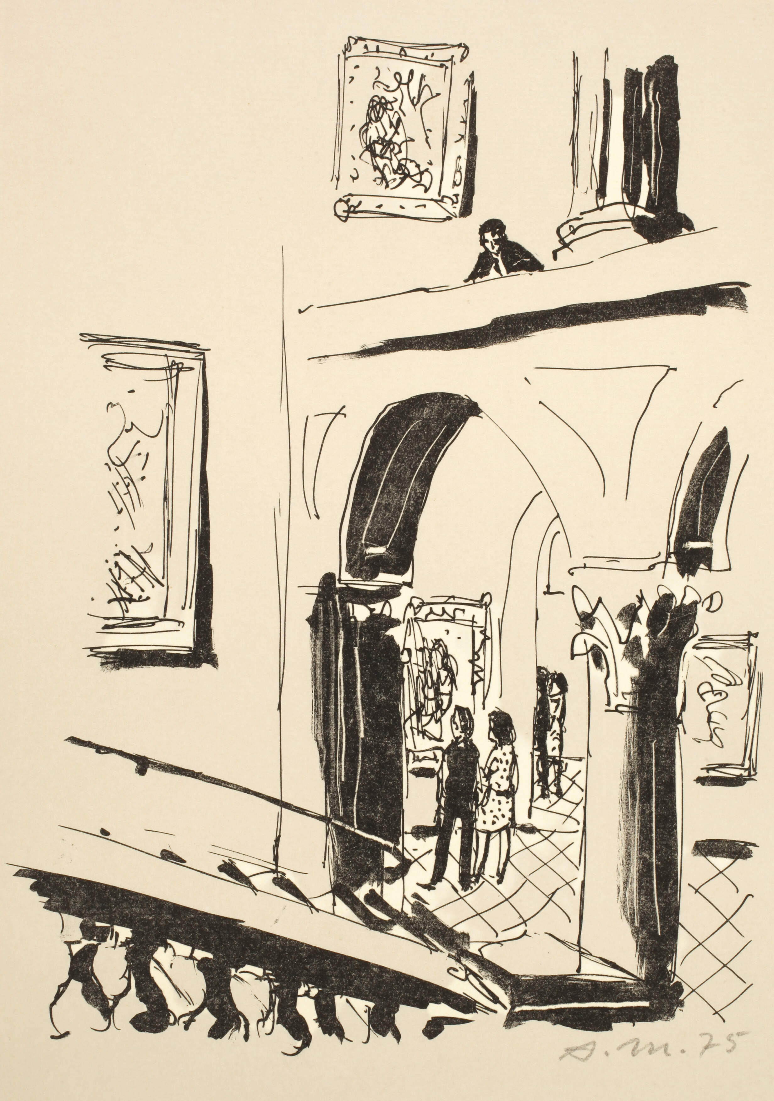 Arno Mohr, "In der Nationalgalerie"