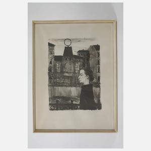 Arno Mohr, Helene Weigel vor dem Berliner Ensemble