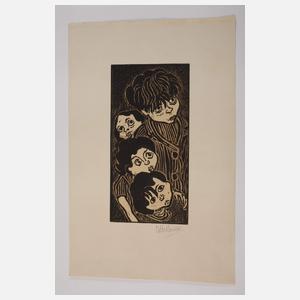 Otto Pankok, "Lauschende Kinder"