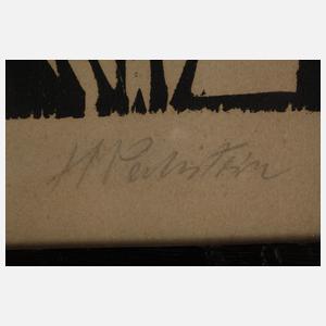 Hermann Max Pechstein, "Selbstbildnis mit Pfeife"