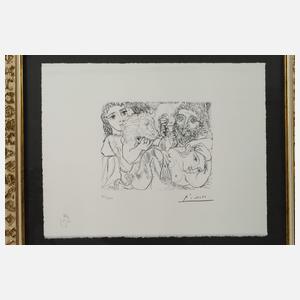 "Minotaure, Buveur et Femmes" nach Pablo Picasso